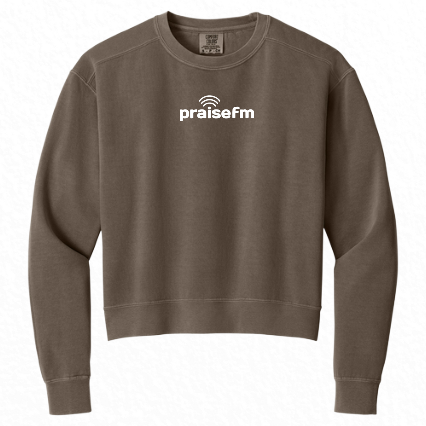 PraiseFM Comfort Colors Women's Mid-Length Crewneck Sweatshirt