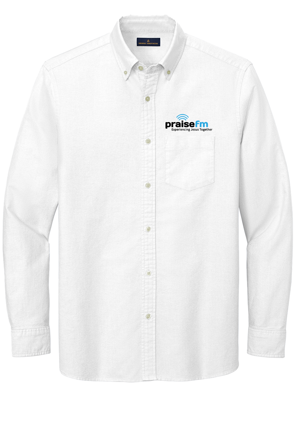 PraiseFM Men's Casual Oxford Cloth Shirt
