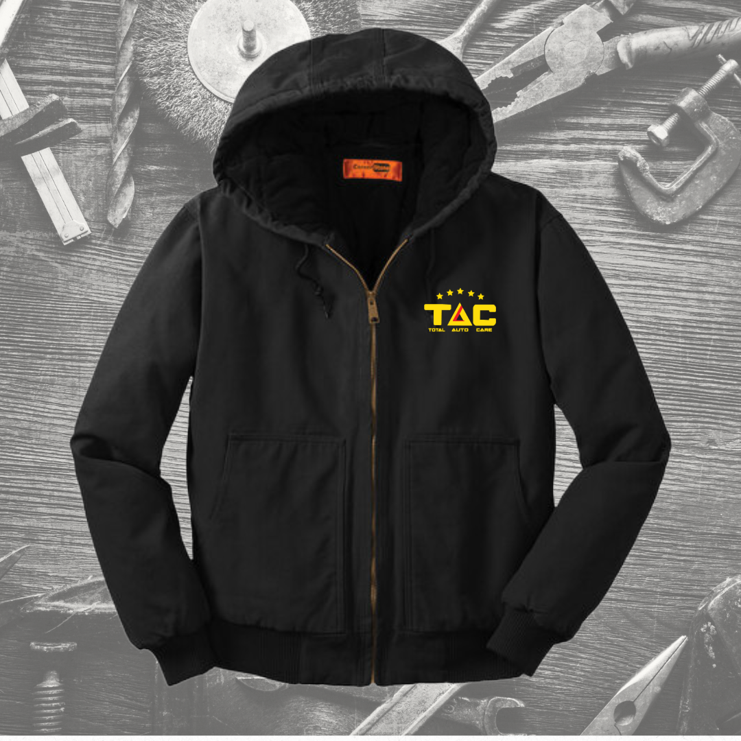TAC Washed Duck Cloth Insulated Hooded Work Jacket