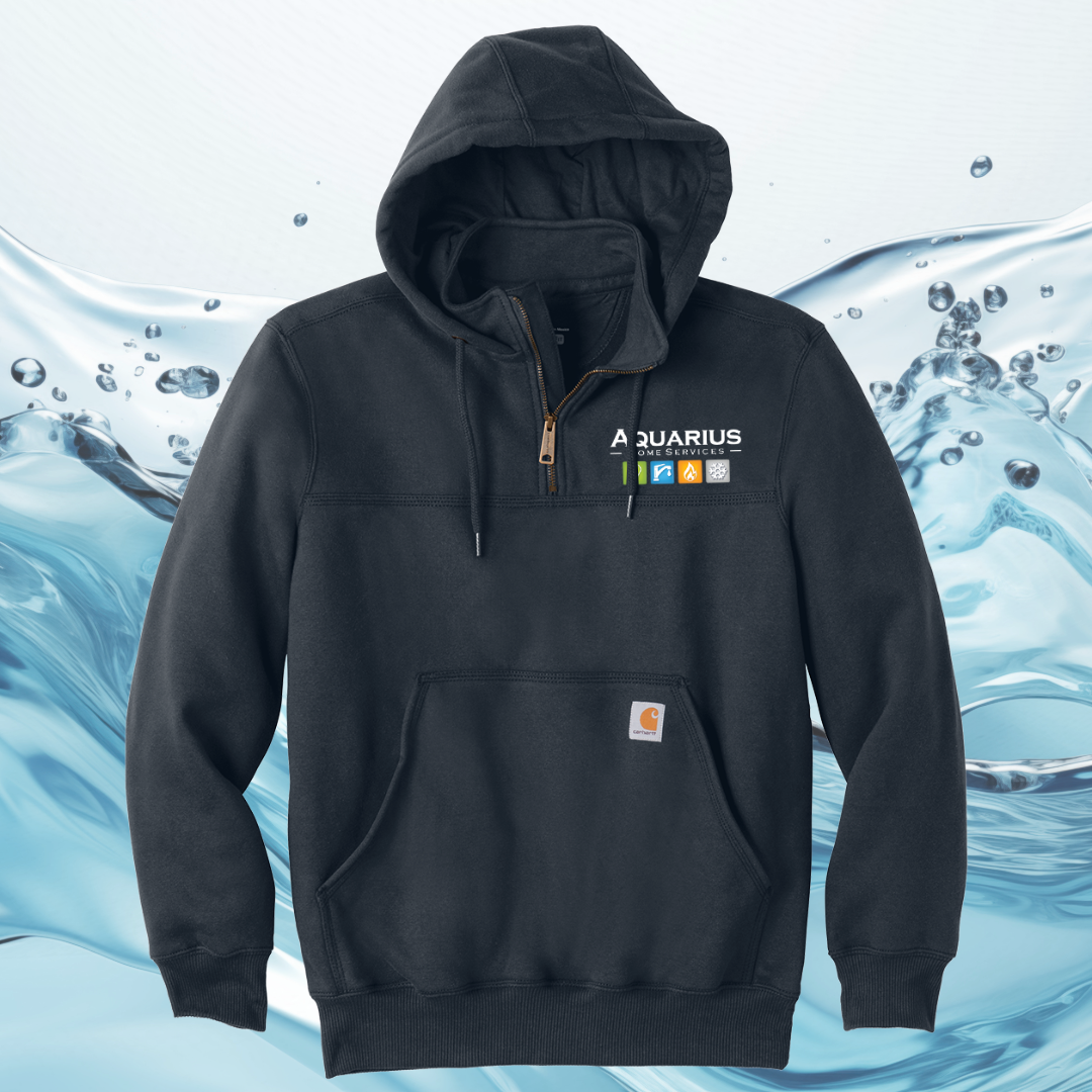 Aquarius Home Services Carhartt Rain Defender Paxton Heavyweight Hooded Zip Mock Sweatshirt