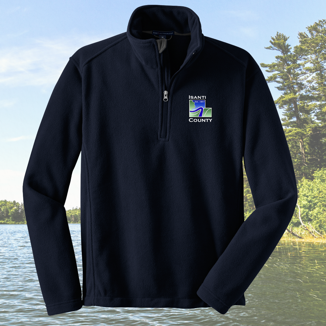 Isanti County Zoning and Assessor 1/2 Zip Fleece Pullover
