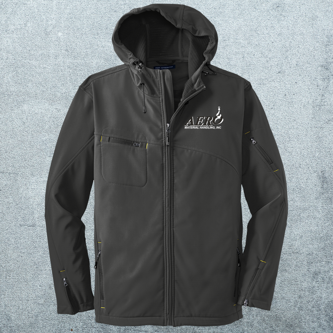 Aero Textured Hooded Soft Shell Jacket