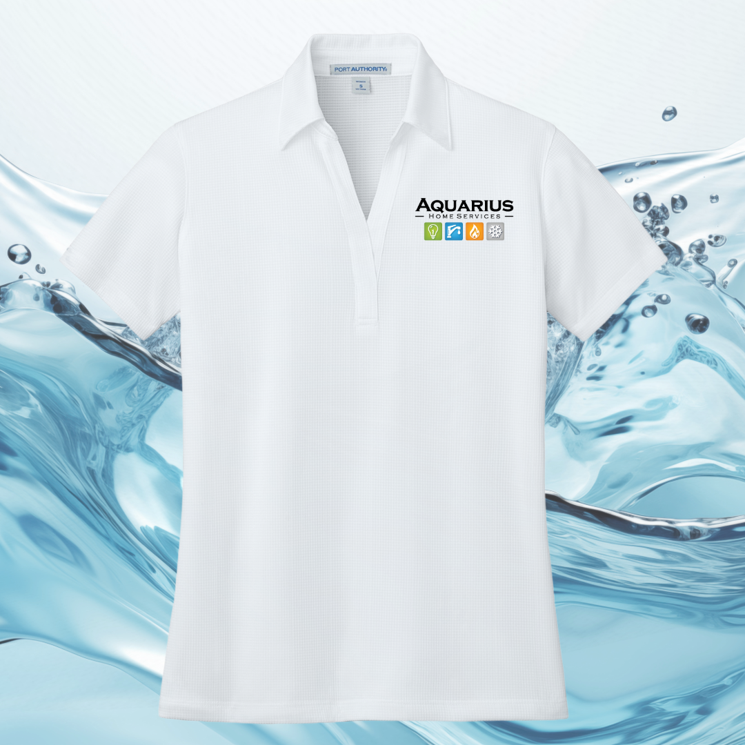 Aquarius Home Services Women's Performance Fine Jaquard Uniform Polo