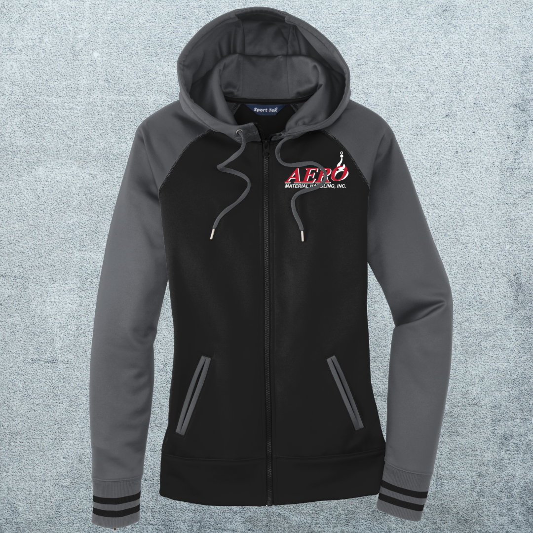 Aero Women's Varsity Fleece Full Zip Hooded Jacket
