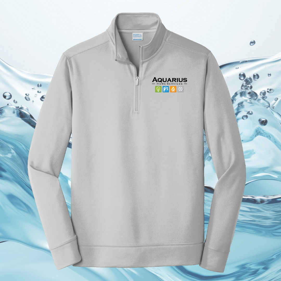 Aquarius Home Services Performance Fleece 1/4 Zip Pullover Sweatshirt
