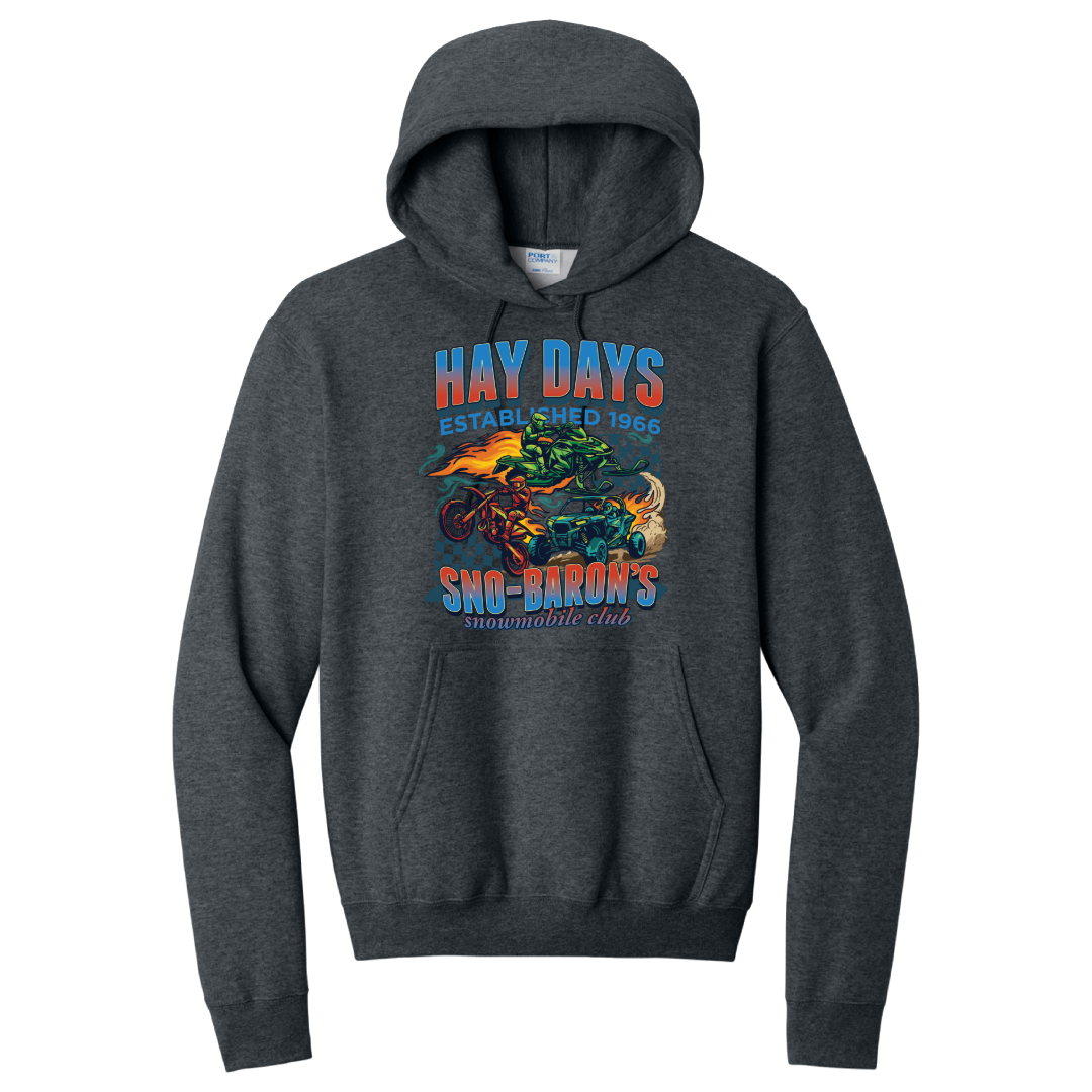 Hay Days Dark Vintage Graphic Hoodie