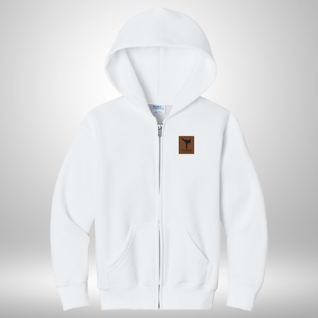 Forte's Karate Fall Youth Fall, Full Zip Hoodie