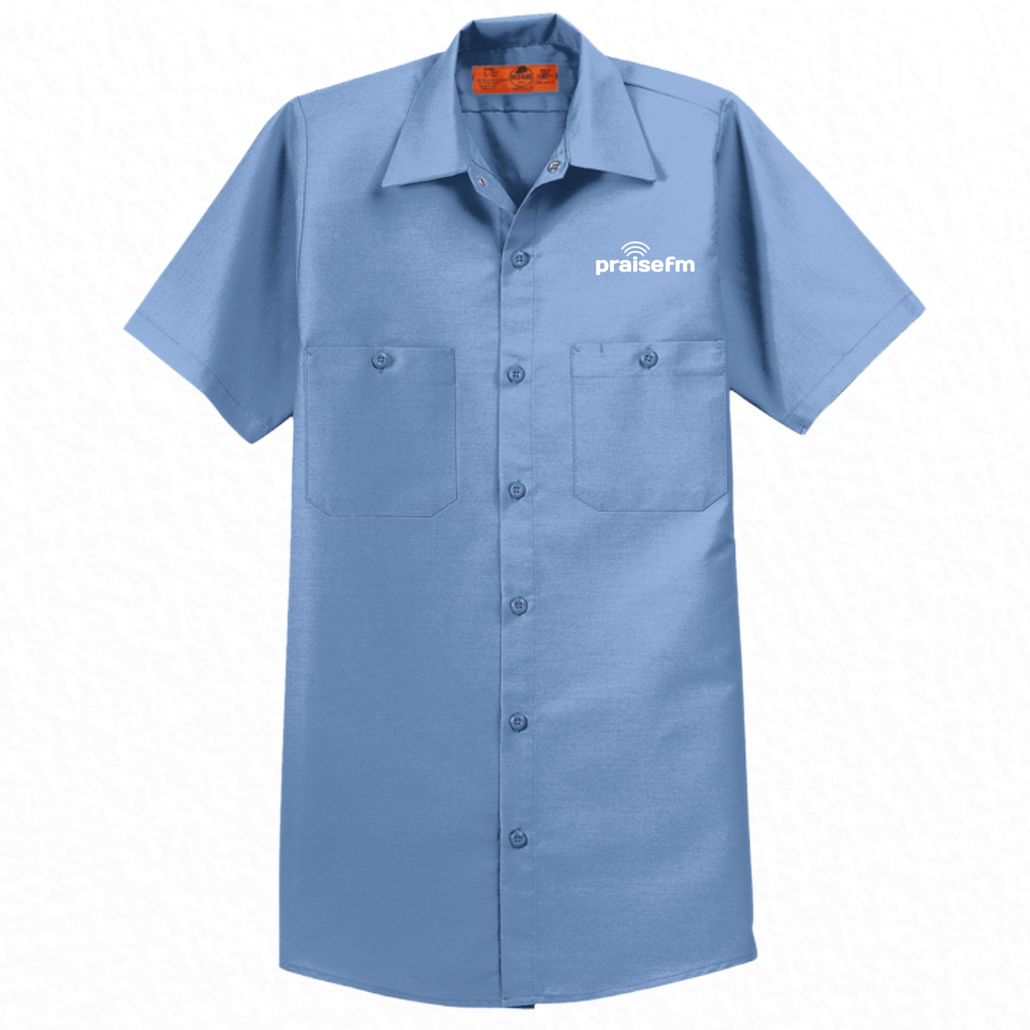 PraiseFM Short Sleeve Industrial Work Shirt