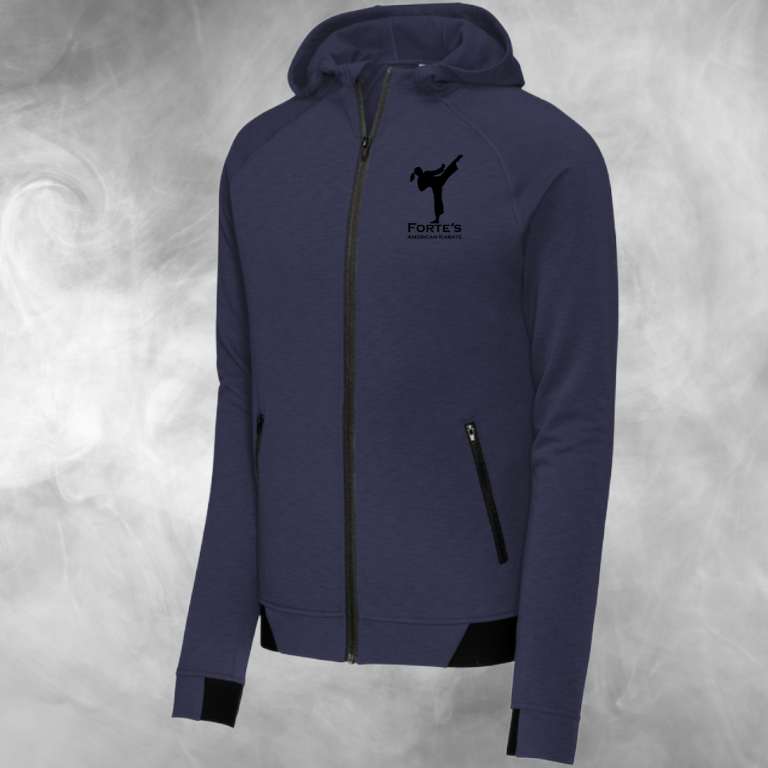 Forte's Karate Spring Strive Hooded Full Zip Sweatshirt