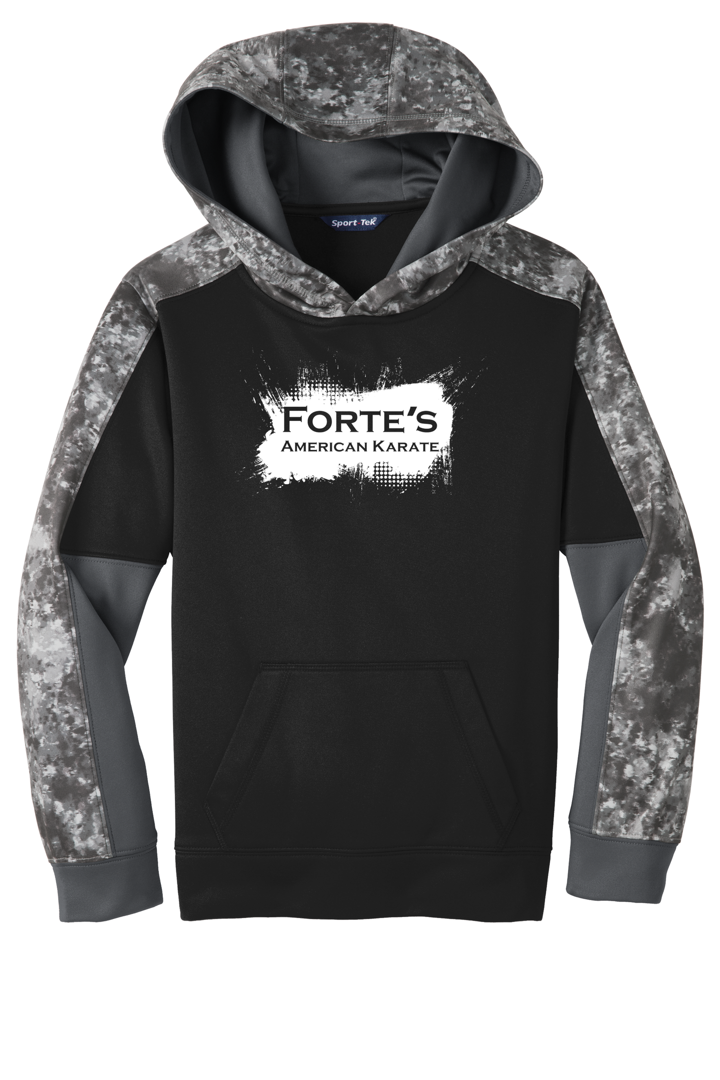 Forte's Fall Performance Mineral Freeze Fleece Colorblock Hooded Pullover