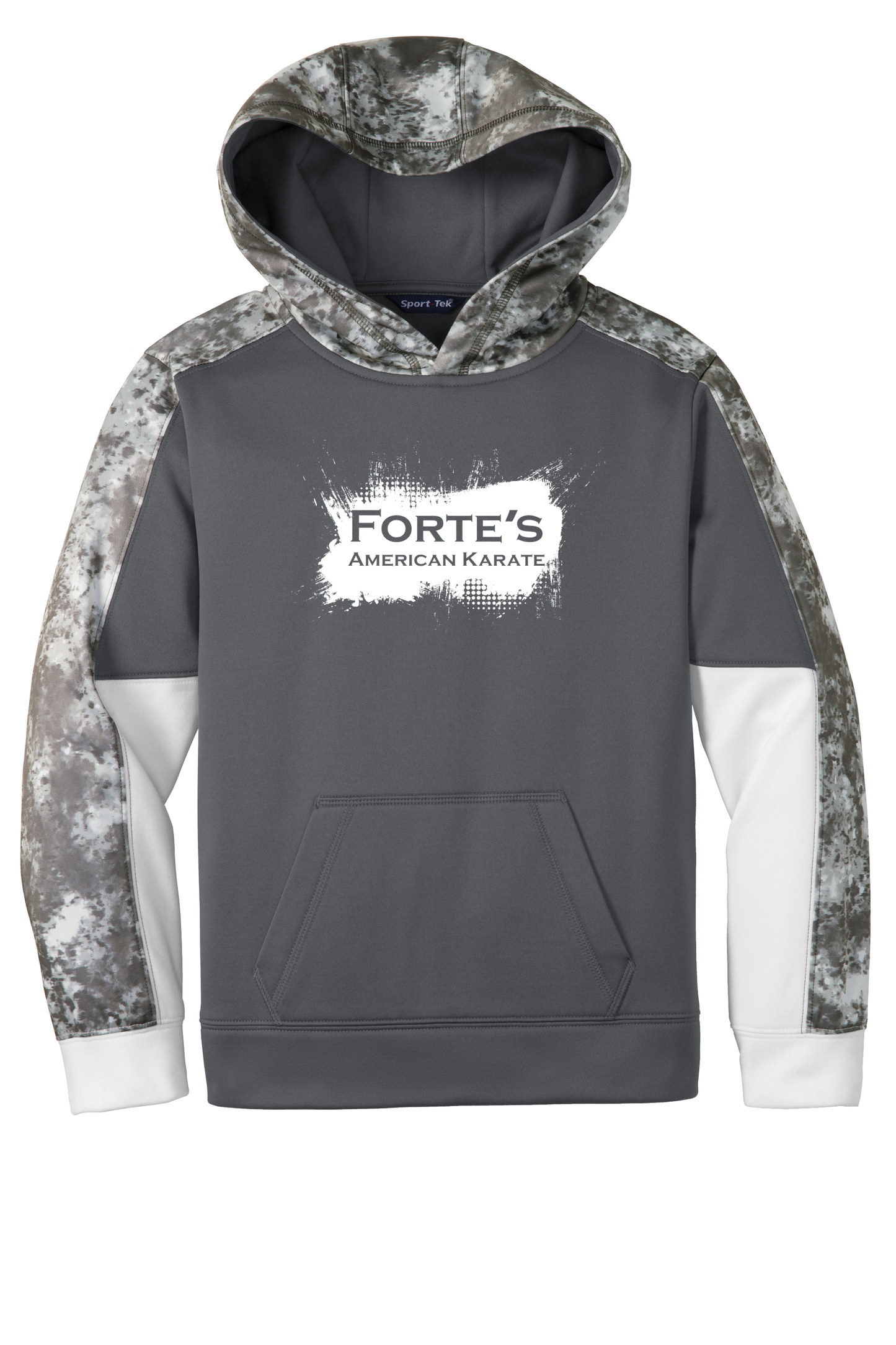 Forte's Fall Performance Mineral Freeze Fleece Colorblock Hooded Pullover