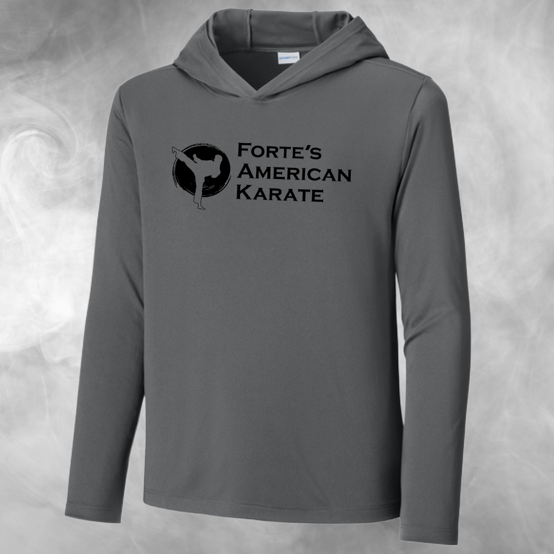 Forte's Karate Spring Youth Long Sleeve Performance T-shirt Hoodie