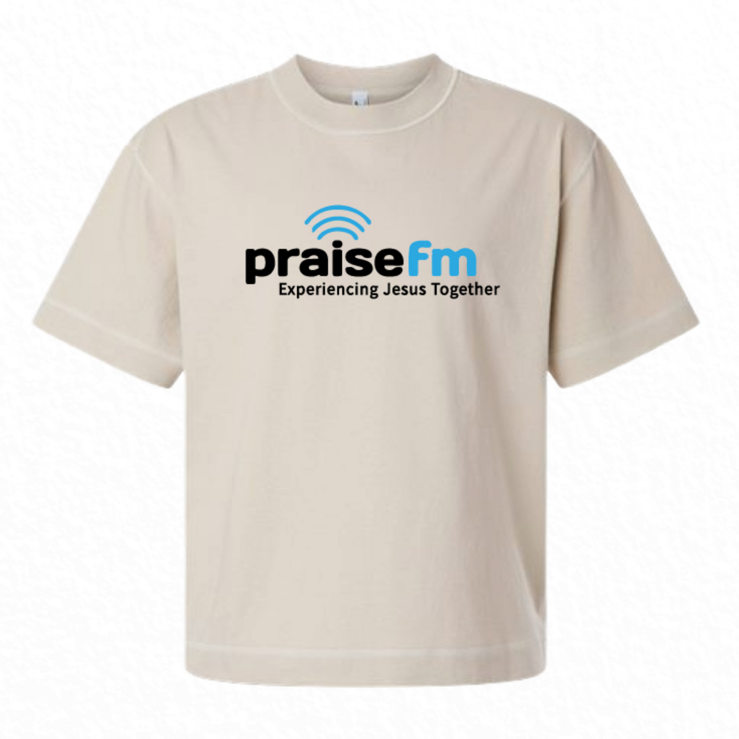 PraiseFM Unisex Heavyweight Cotton Mid-Length Tee