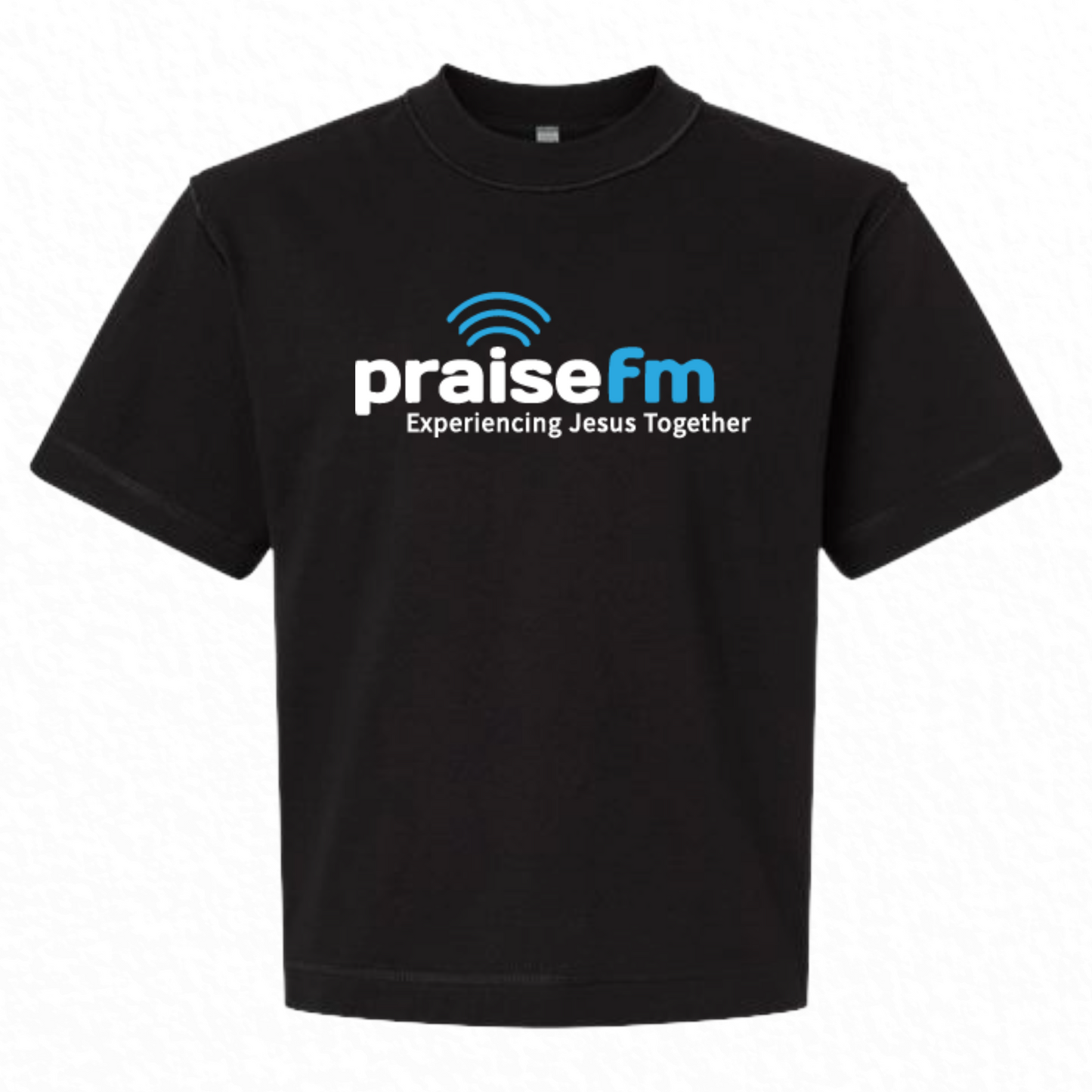 PraiseFM Unisex Heavyweight Cotton Mid-Length Tee