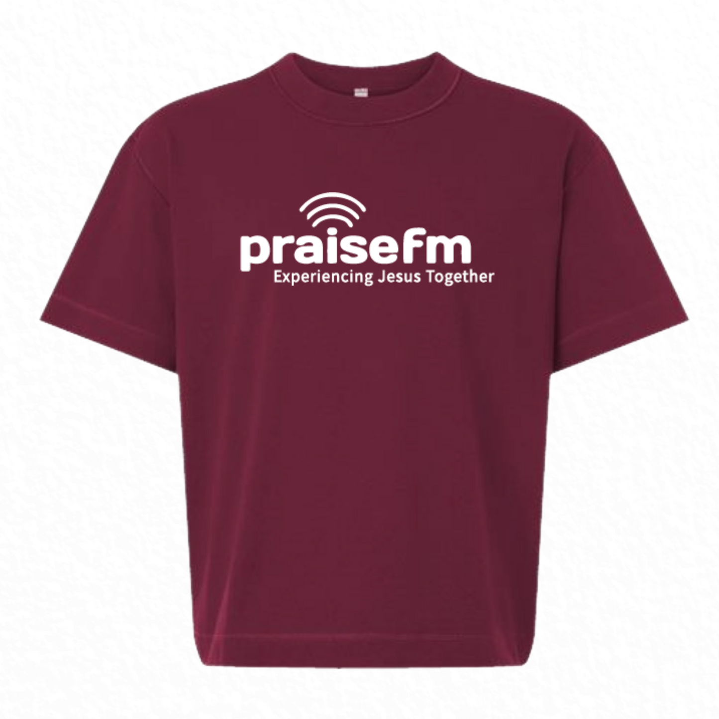 PraiseFM Unisex Heavyweight Cotton Mid-Length Tee