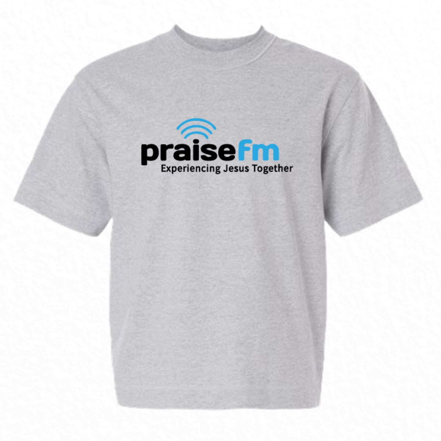 PraiseFM Unisex Heavyweight Cotton Mid-Length Tee