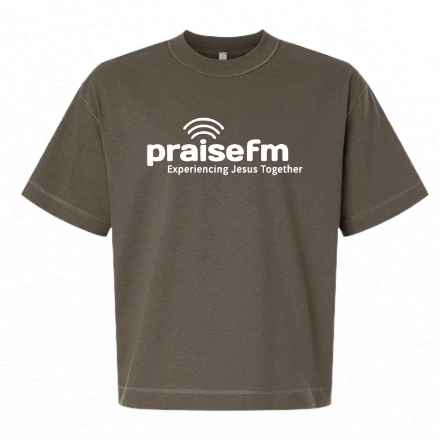 PraiseFM Unisex Heavyweight Cotton Mid-Length Tee