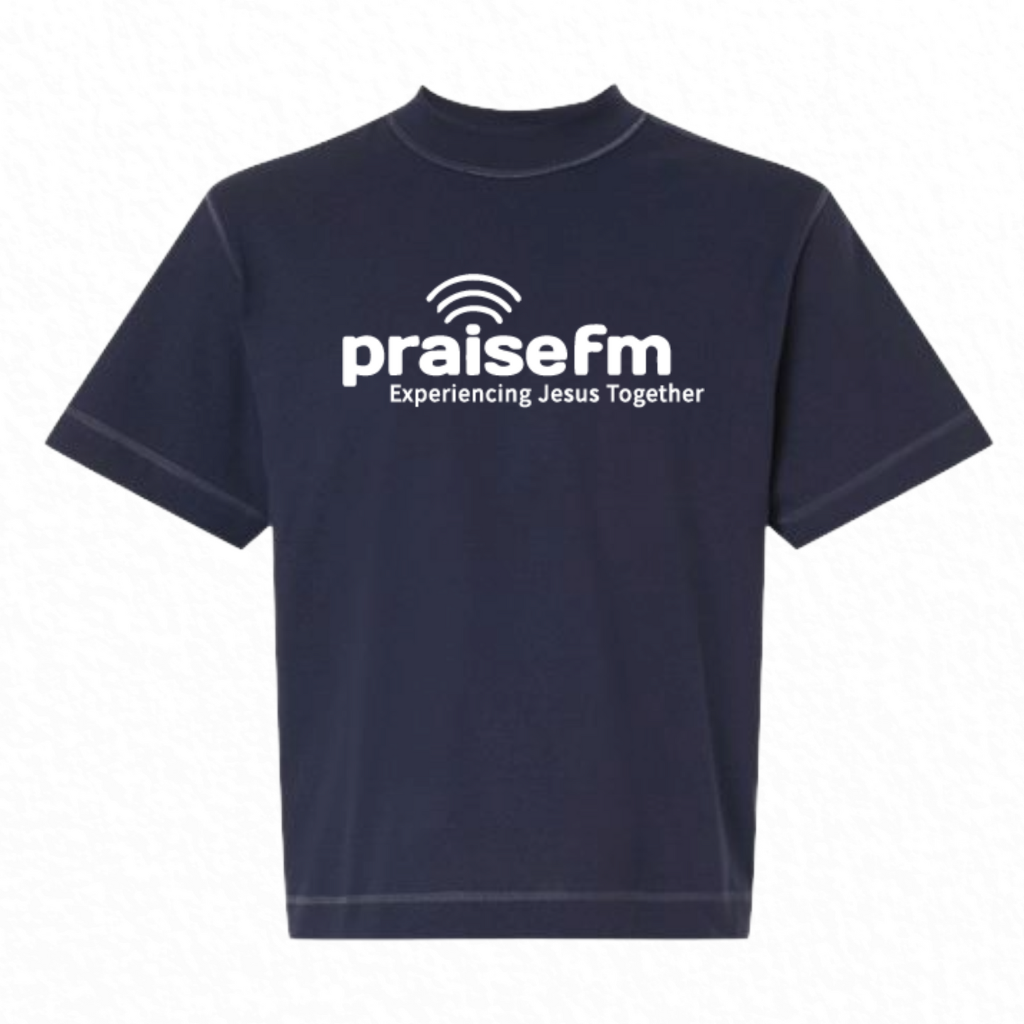 PraiseFM Unisex Heavyweight Cotton Mid-Length Tee
