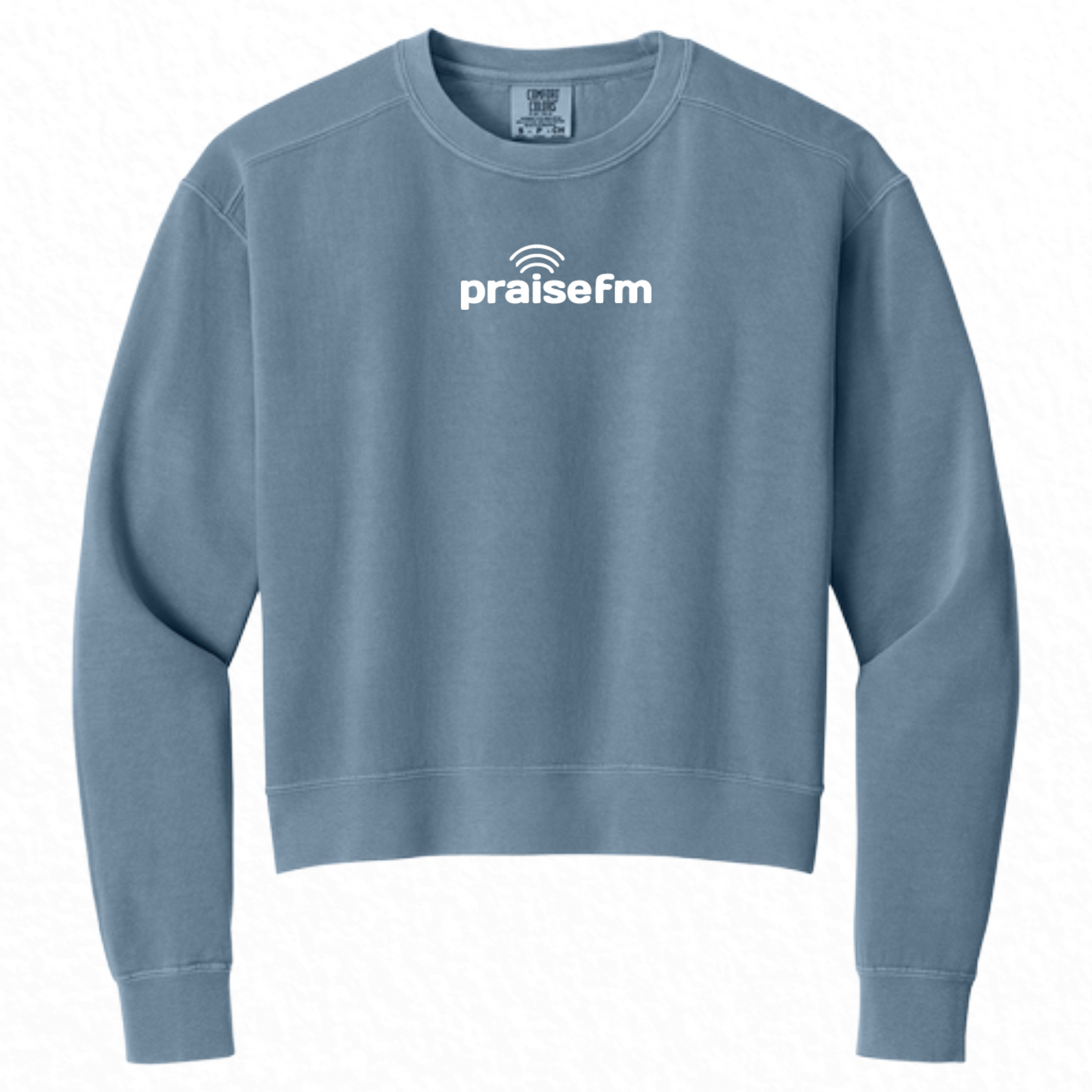 PraiseFM Comfort Colors Women's Mid-Length Crewneck Sweatshirt