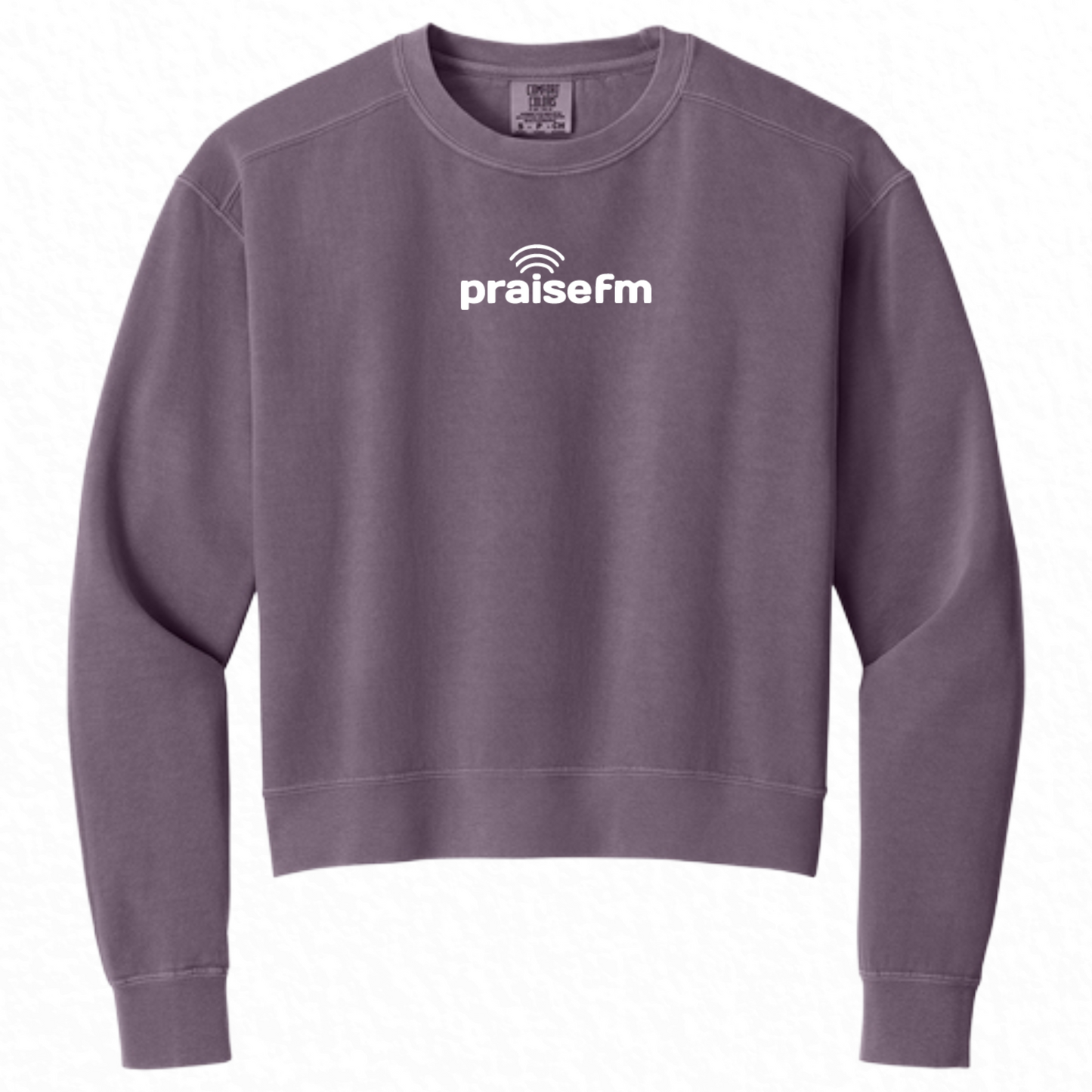 PraiseFM Comfort Colors Women's Mid-Length Crewneck Sweatshirt