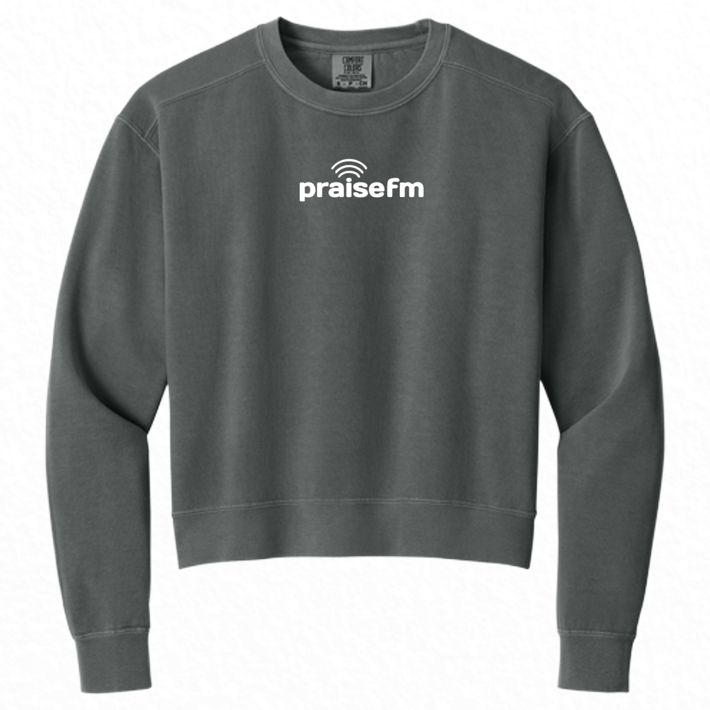 PraiseFM Comfort Colors Women's Mid-Length Crewneck Sweatshirt