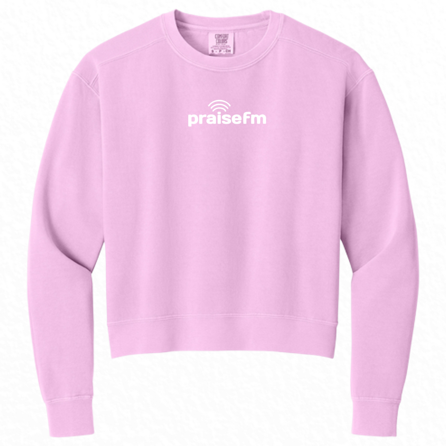 PraiseFM Comfort Colors Women's Mid-Length Crewneck Sweatshirt