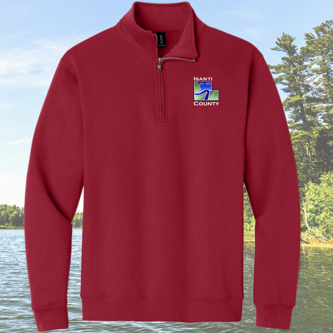 Isanti County Gildan® Heavy Bend 1/4-Zip Sweatshirt