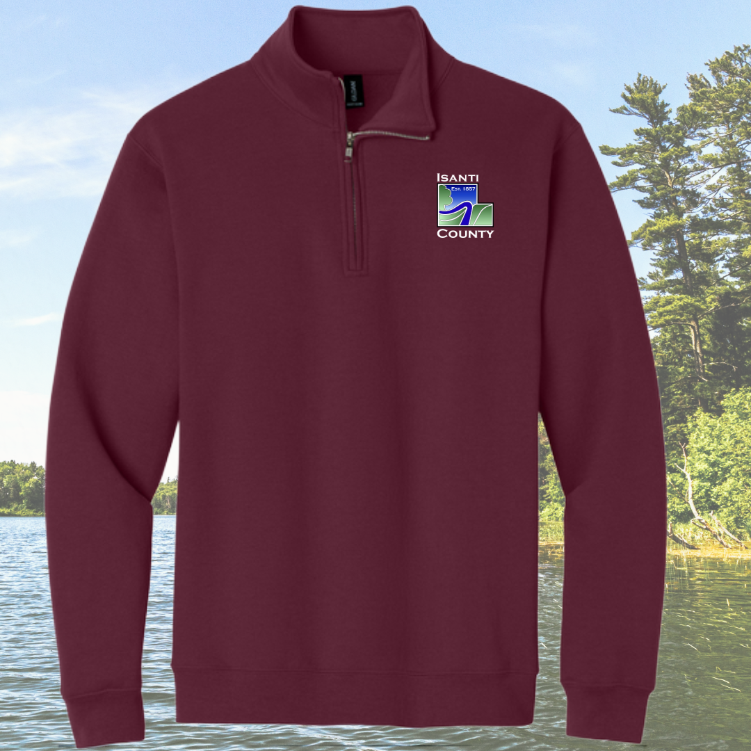 Isanti County Gildan® Heavy Bend 1/4-Zip Sweatshirt
