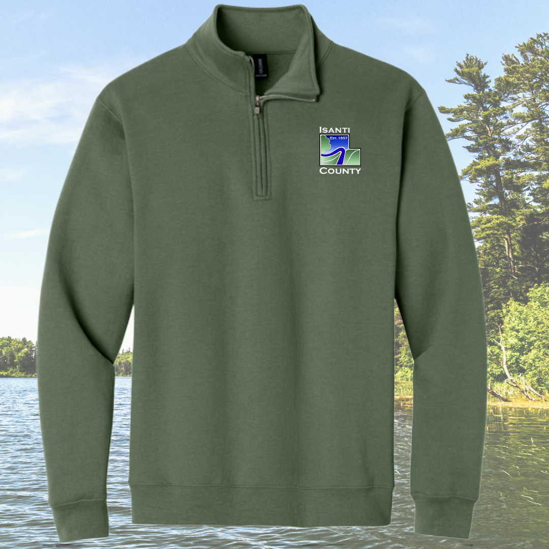 Isanti County Gildan® Heavy Bend 1/4-Zip Sweatshirt