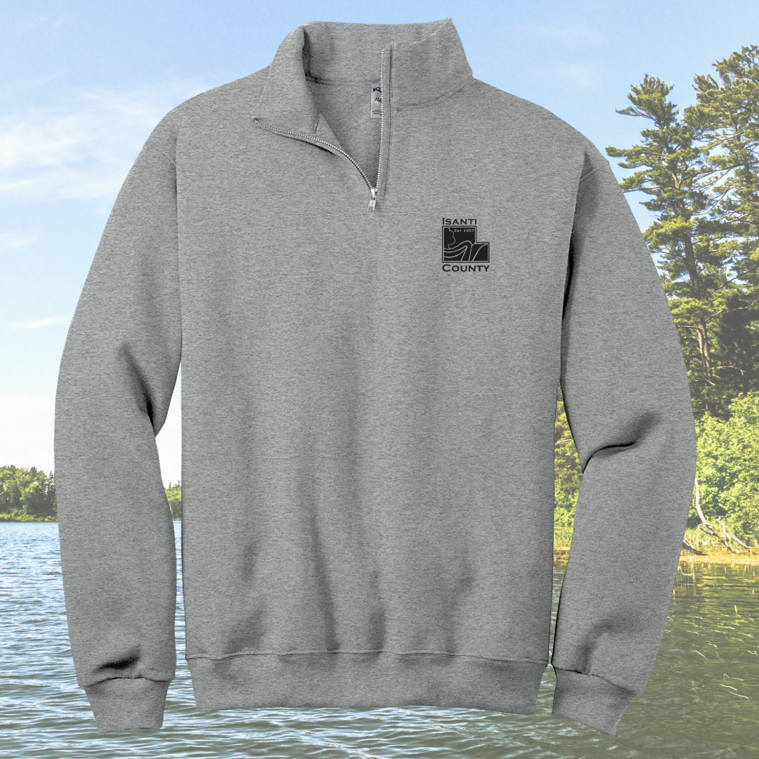 Isanti County Zoning and Assessor 1/4-Zip Cadet Collar Sweatshirt