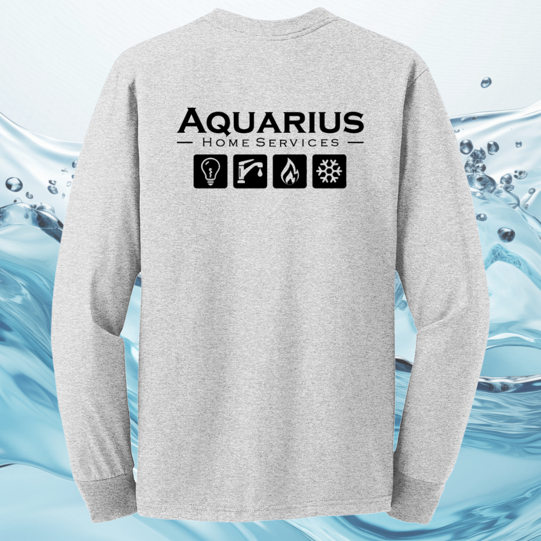 Aquarius Home Services 50/50 Cotton/Poly Long Sleeve Tee