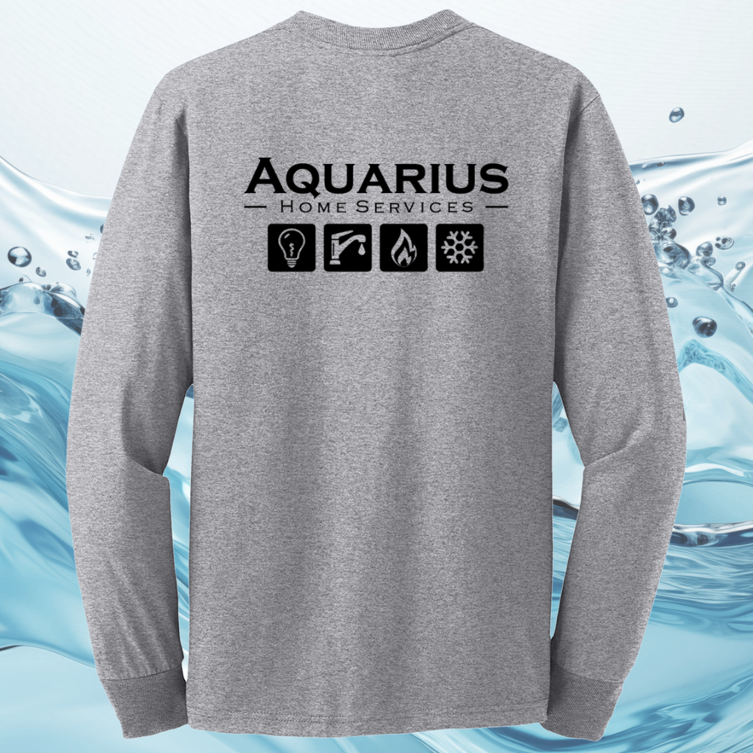 Aquarius Home Services 50/50 Cotton/Poly Long Sleeve Tee