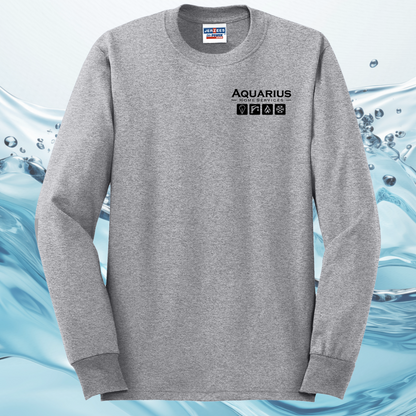 Aquarius Home Services 50/50 Cotton/Poly Long Sleeve Tee