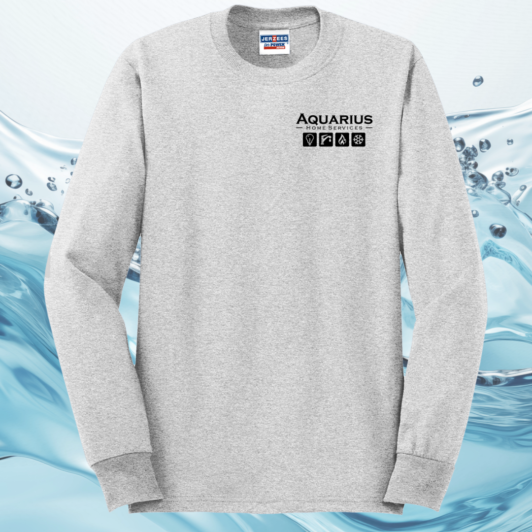 Aquarius Home Services 50/50 Cotton/Poly Long Sleeve Tee