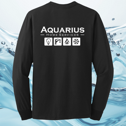 Aquarius Home Services 50/50 Cotton/Poly Long Sleeve Tee