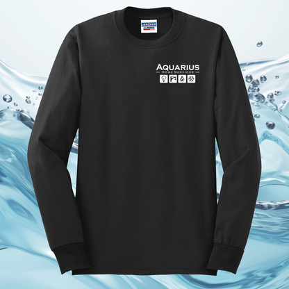 Aquarius Home Services 50/50 Cotton/Poly Long Sleeve Tee