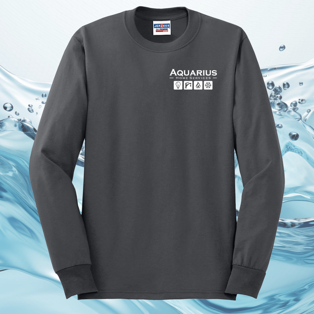 Aquarius Home Services 50/50 Cotton/Poly Long Sleeve Tee