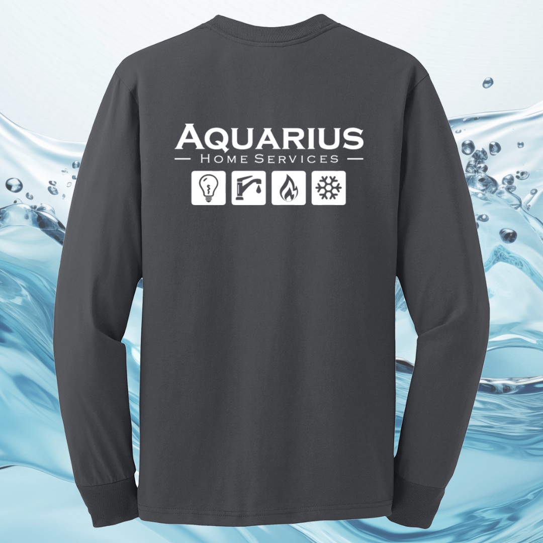 Aquarius Home Services 50/50 Cotton/Poly Long Sleeve Tee