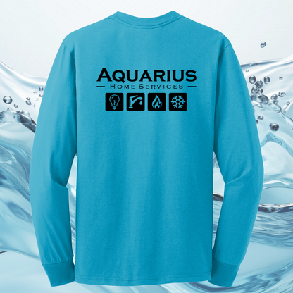 Aquarius Home Services 50/50 Cotton/Poly Long Sleeve Tee