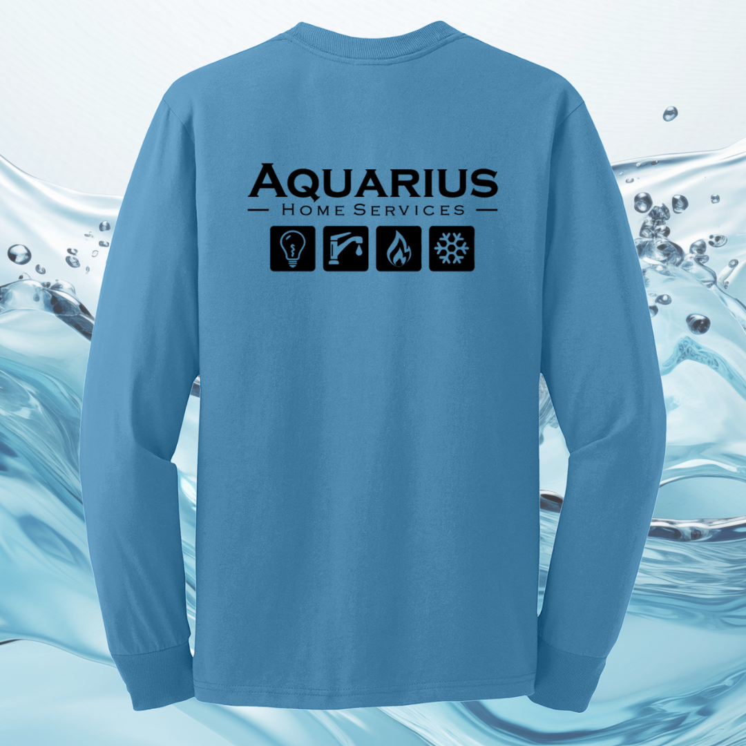 Aquarius Home Services 50/50 Cotton/Poly Long Sleeve Tee