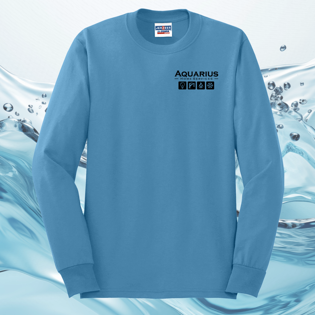 Aquarius Home Services 50/50 Cotton/Poly Long Sleeve Tee
