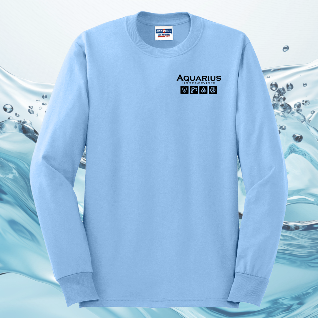 Aquarius Home Services 50/50 Cotton/Poly Long Sleeve Tee