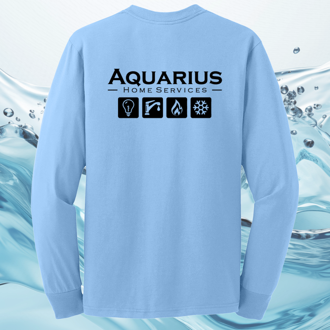 Aquarius Home Services 50/50 Cotton/Poly Long Sleeve Tee