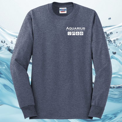 Aquarius Home Services 50/50 Cotton/Poly Long Sleeve Tee
