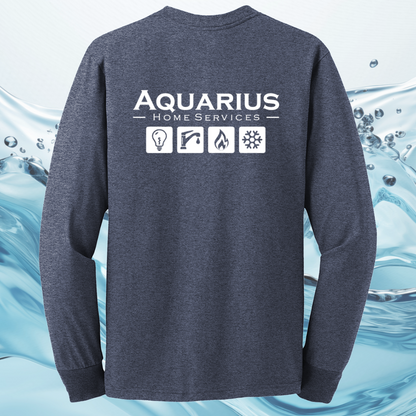 Aquarius Home Services 50/50 Cotton/Poly Long Sleeve Tee