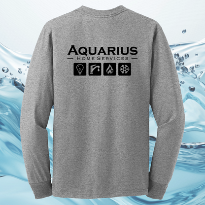 Aquarius Home Services 50/50 Cotton/Poly Long Sleeve Tee
