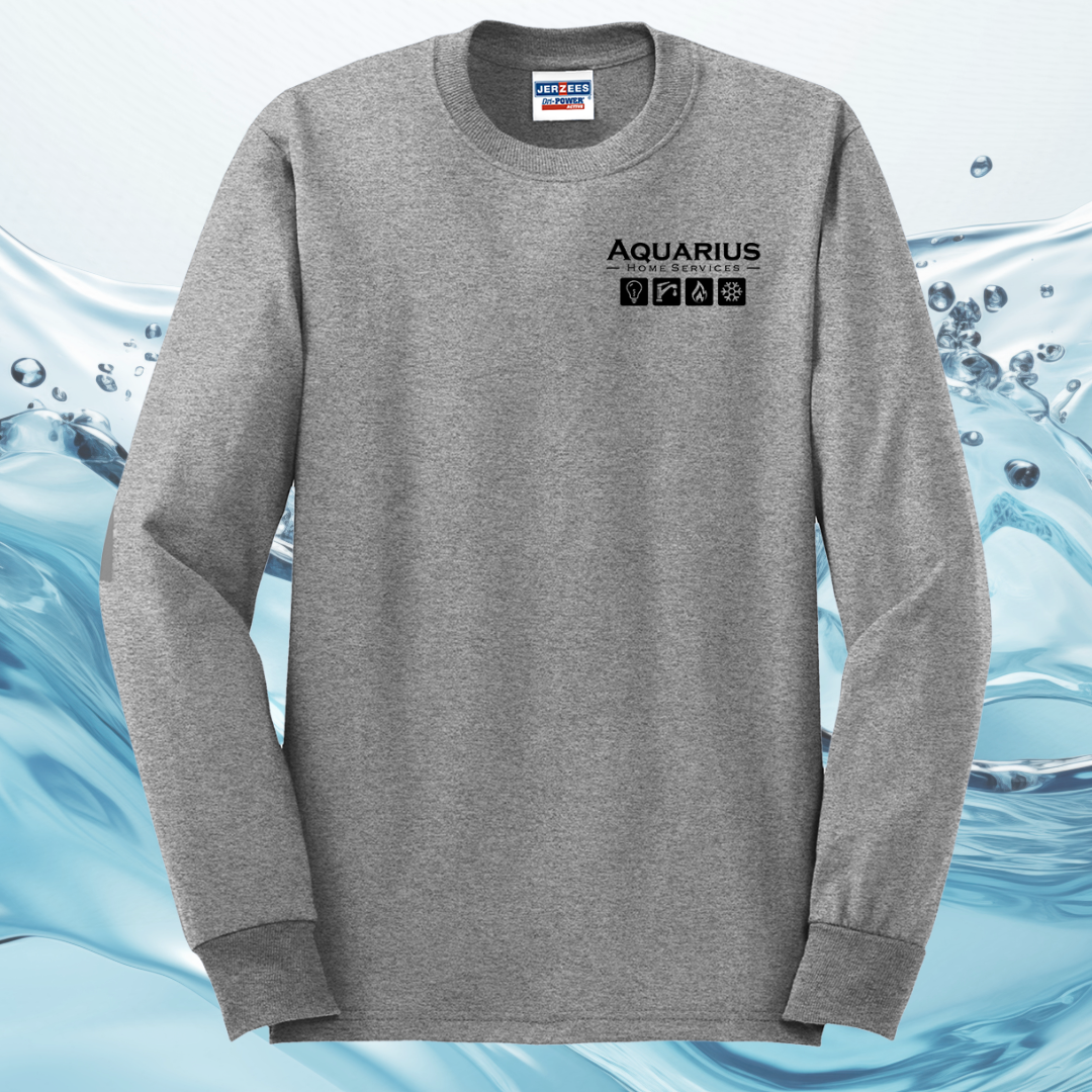 Aquarius Home Services 50/50 Cotton/Poly Long Sleeve Tee
