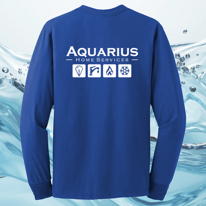 Aquarius Home Services 50/50 Cotton/Poly Long Sleeve Tee