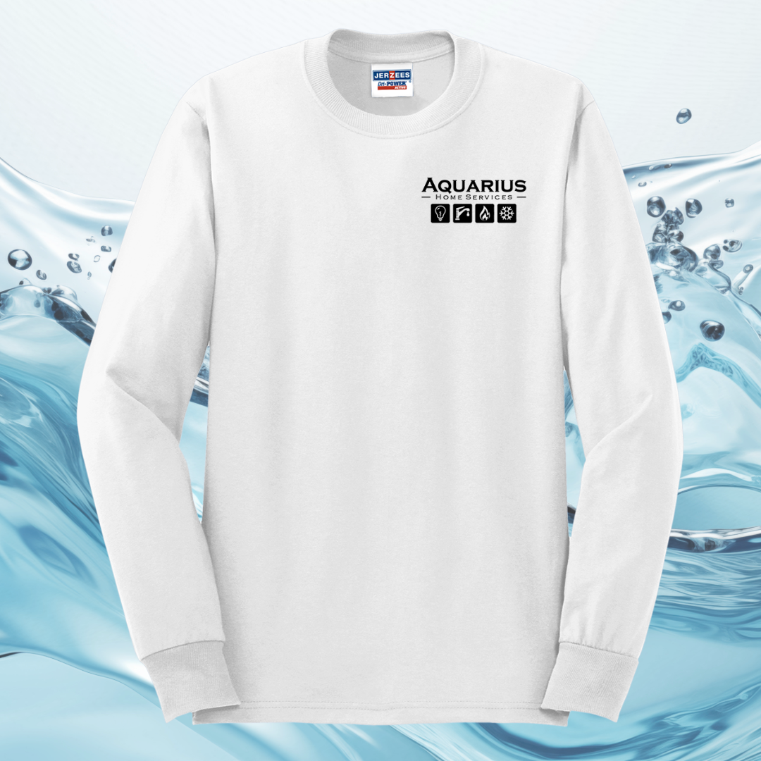 Aquarius Home Services 50/50 Cotton/Poly Long Sleeve Tee