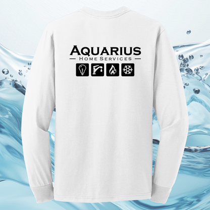Aquarius Home Services 50/50 Cotton/Poly Long Sleeve Tee